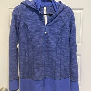 Lululemon Daily Practice Purple Full-Zip Hooded Active Jacket
